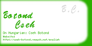 botond cseh business card
